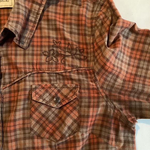 BIT & BRIDLE western plaid shirt - Picture 5 of 7